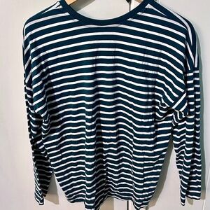 Uniqlo Cotton Striped Crewneck